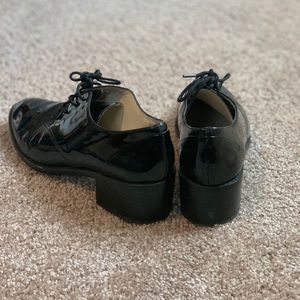 Black loafers